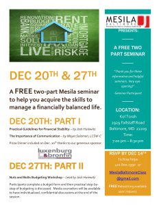 Baltimore seminar Dec. 2015