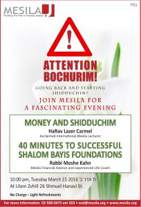 Ad for Bochurim